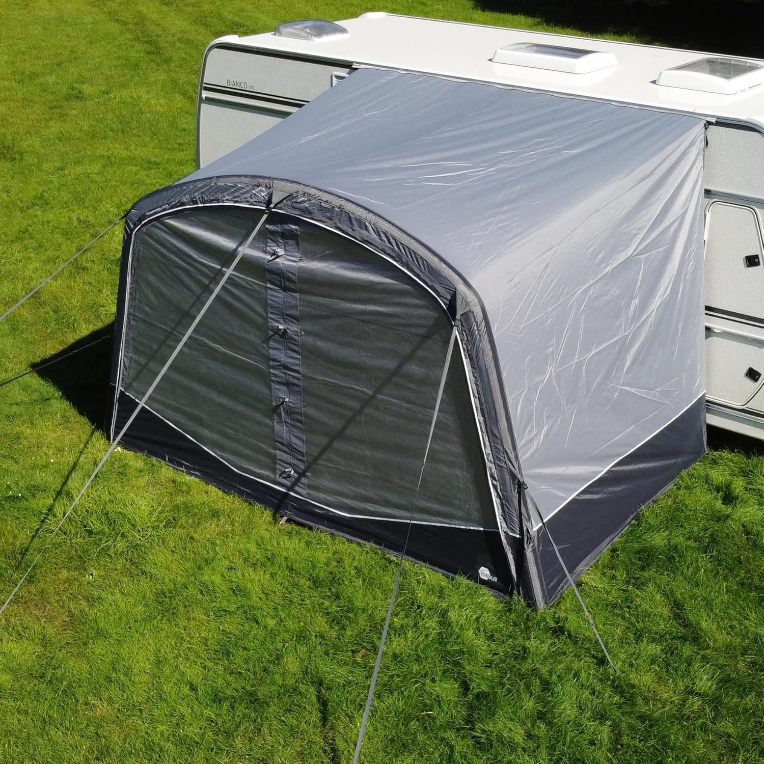 your GEAR Otranto Air - Aufblasbares Sonnendach 380x250 cm, 5000mm Wassersäule, Ideal für Wohnwagen & Wohnmobile, Sonnenschutz