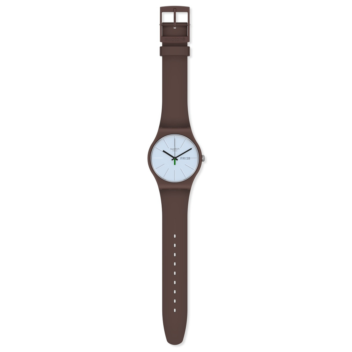 Montre Swatch enfant plastique et silicone marron