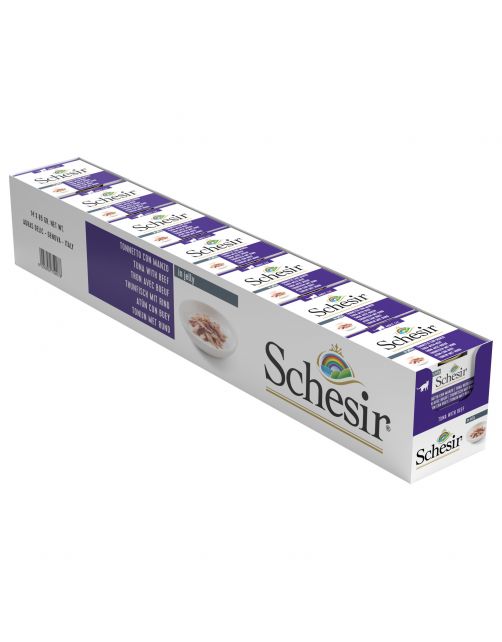 Schesir Kat Blik Gelei Vis 85 g - Kattenvoer
