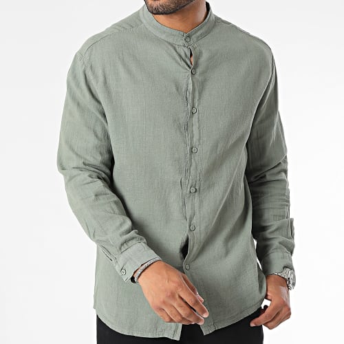 Chemise Manches Courtes Vert Kaki