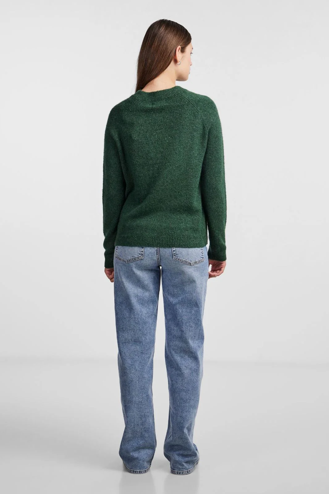 Pieces Pcjuliana Ls O-Neck Knit 4250857 trekking green