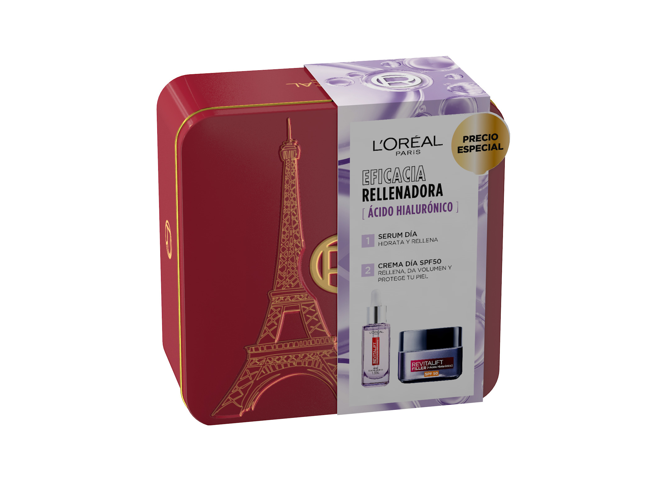 CONJUNTO L'OREAL PARIS FILLER SERUM   CREMA SPF