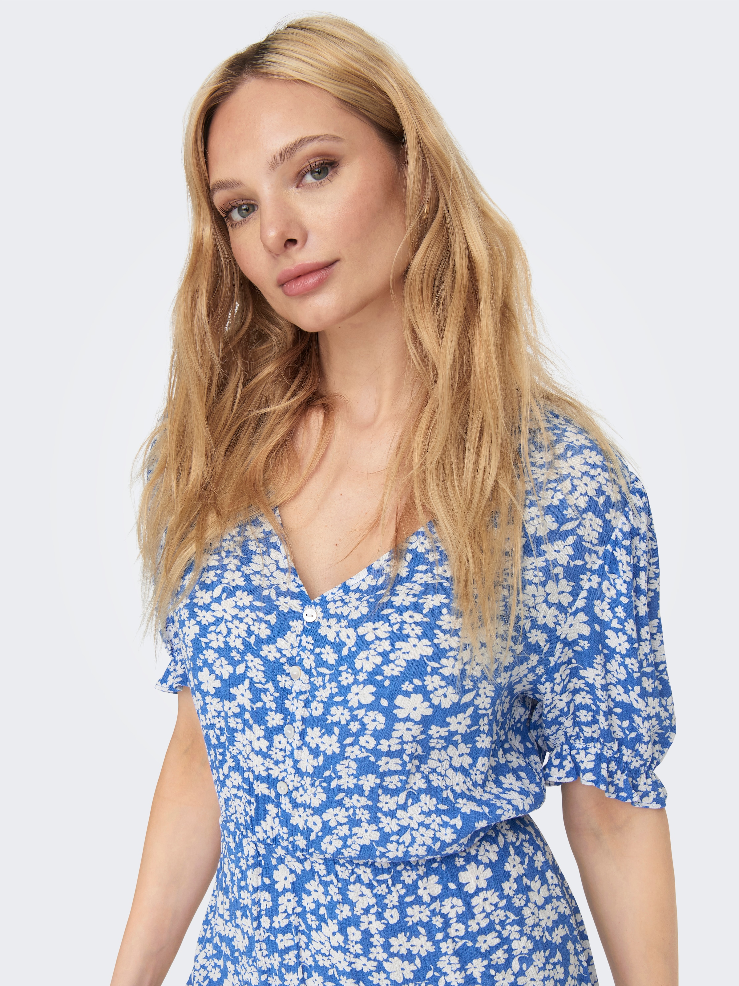 ONLY Maxikleid »ONLCHIANTI S/S LONG DRESS WVN NOOS« Sommerkleid