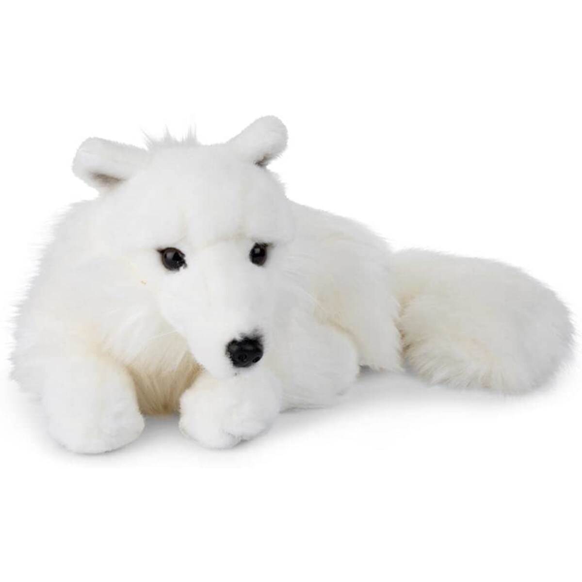 WWF - Plüschtier - Polarfuchs (liegend, 25cm) Kuscheltier Stofftier Plüschfigur Fuchs weiß