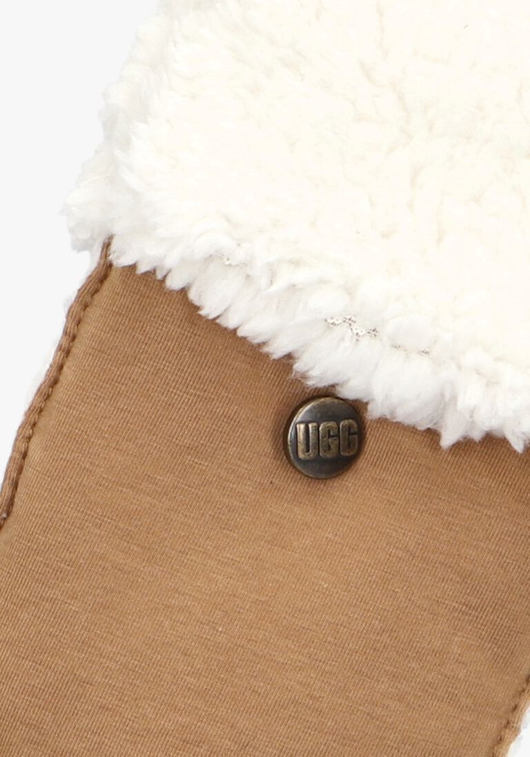 UGG cognac ugg handschoenen bonded fleece flip mitten