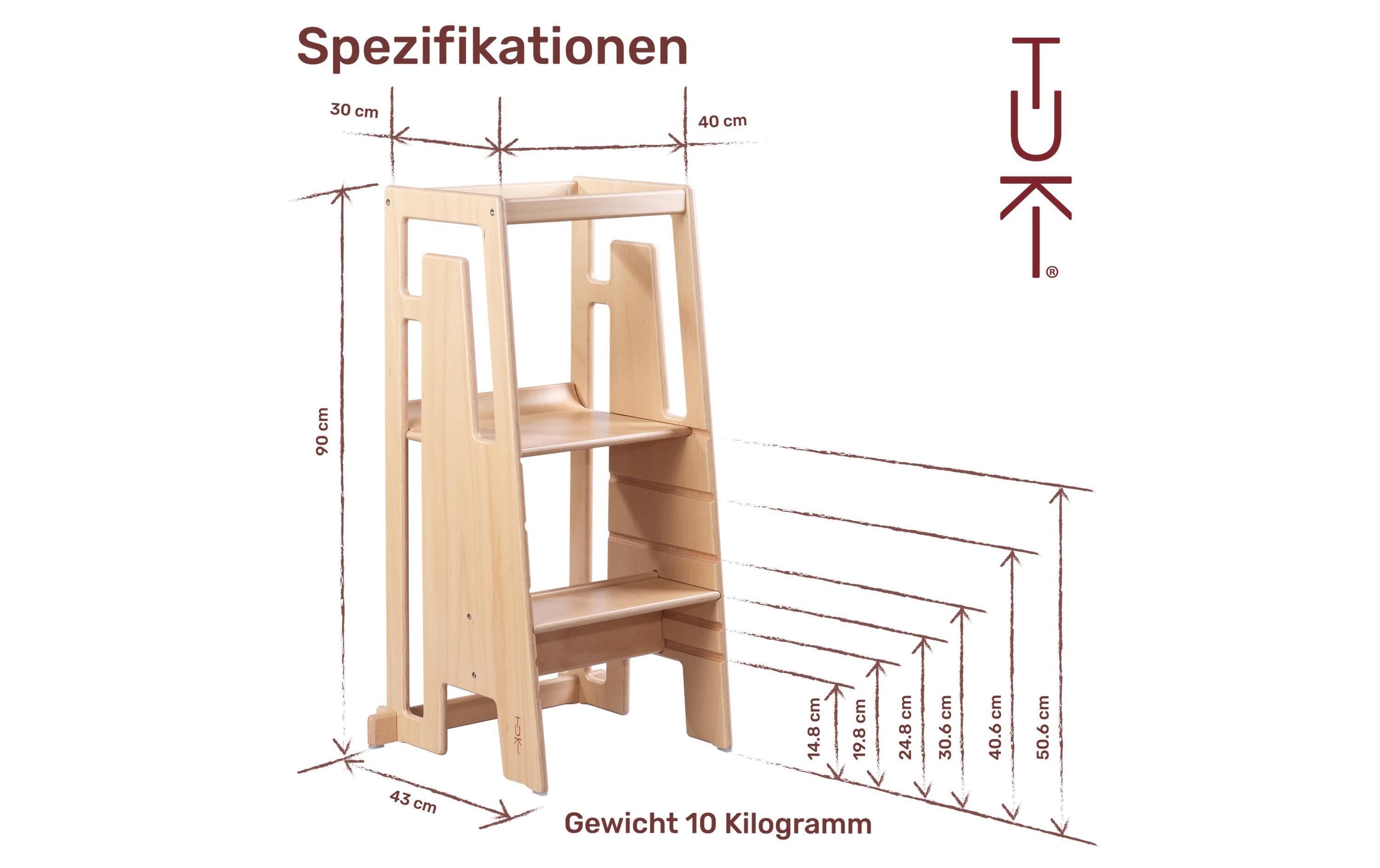 Lernturm Nature<br>Praktischer Hochstuhl für Kleinkinder