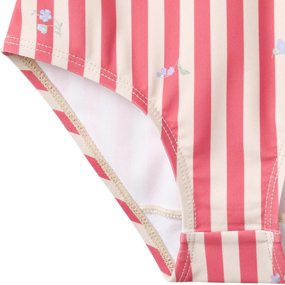 Køb Wheat Red Stripe Flowers Badeheldragt Selma