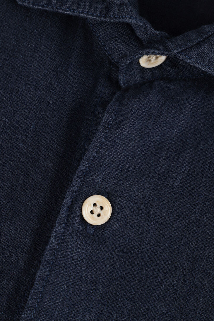 donkerblauwe the goodpeople casual overhemd soho