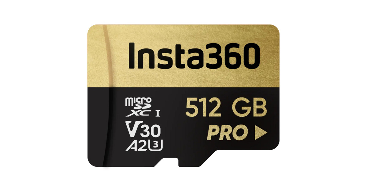 Insta360High Speed MicroSD-kaart 512 GB geheugenkaart