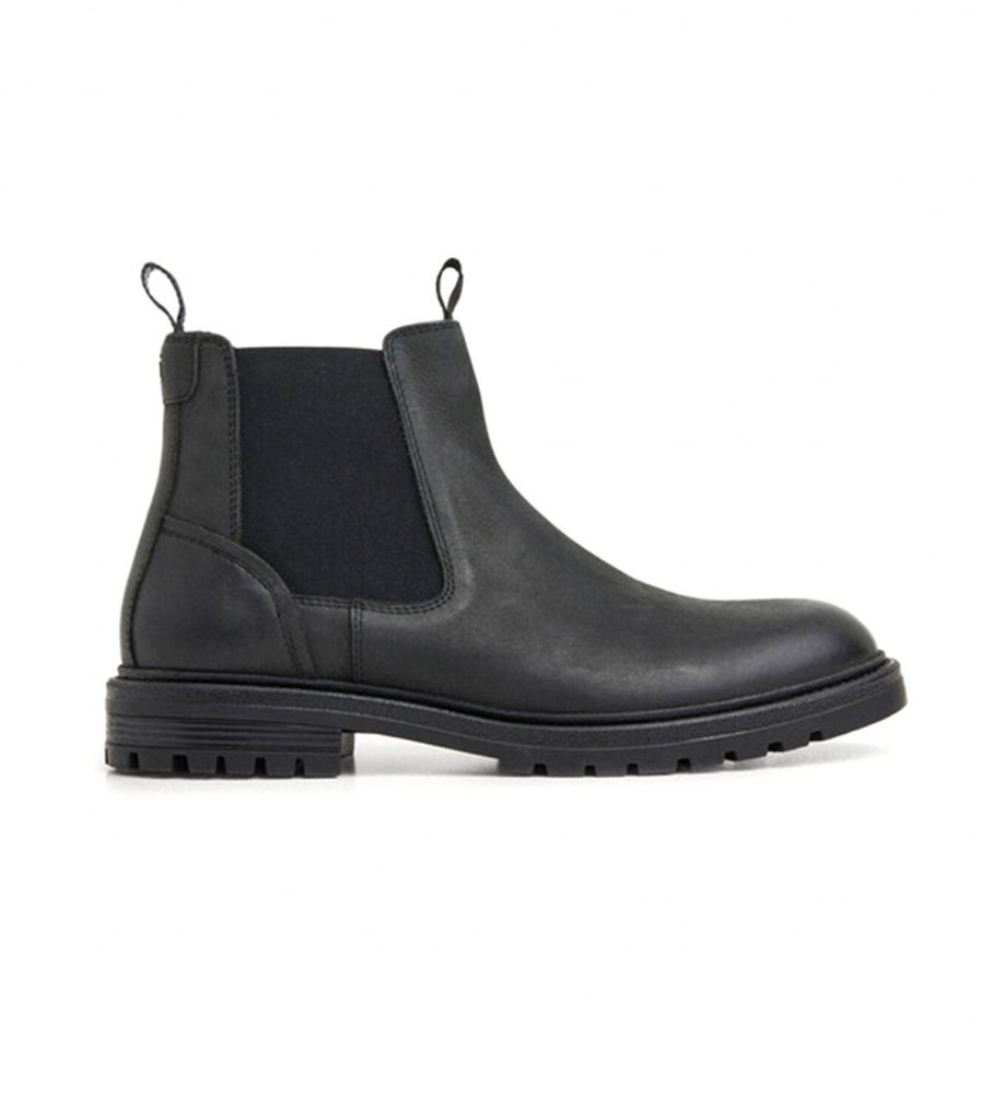 Botas de cano curto Pepe Jeans Logan Chelsea em couro preto