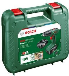 Bosch Home and Garden EasyDrill 18V-40 06039D8002 Accu-schroefboormachine 18 V 1.5 Ah Li-ion Incl. 2 accu's, Incl. lade