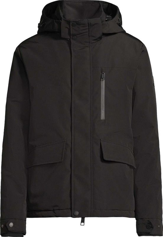 Covered Parka Jas Paul Zwart heren