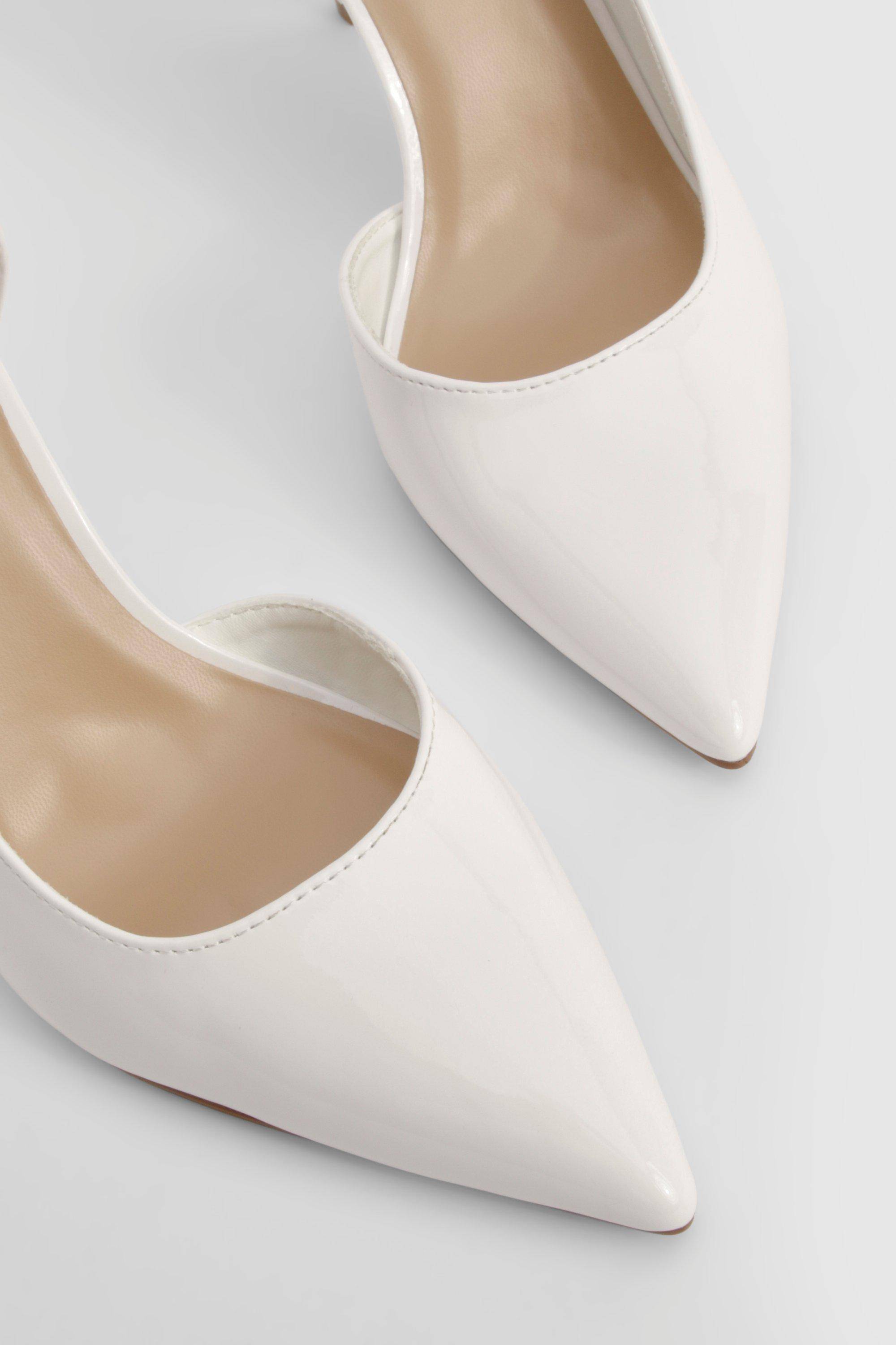 boohoo Escarpin Vernis À Découpe Mi-hauteur Basique
