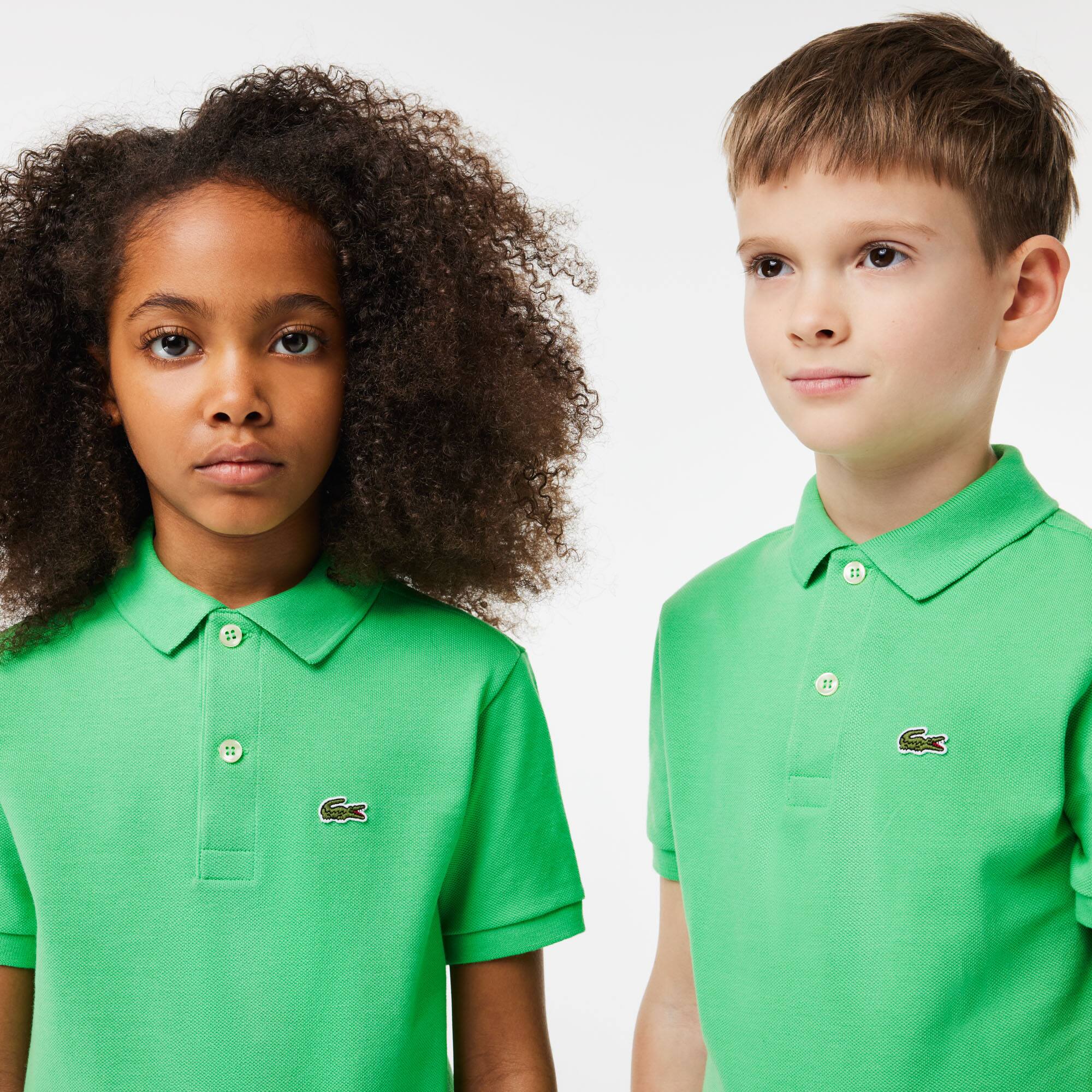 Regular Fit Lacoste-Kinder-Polo aus Petit Piqué Poloshirts - Grün - Lacoste - Kinder