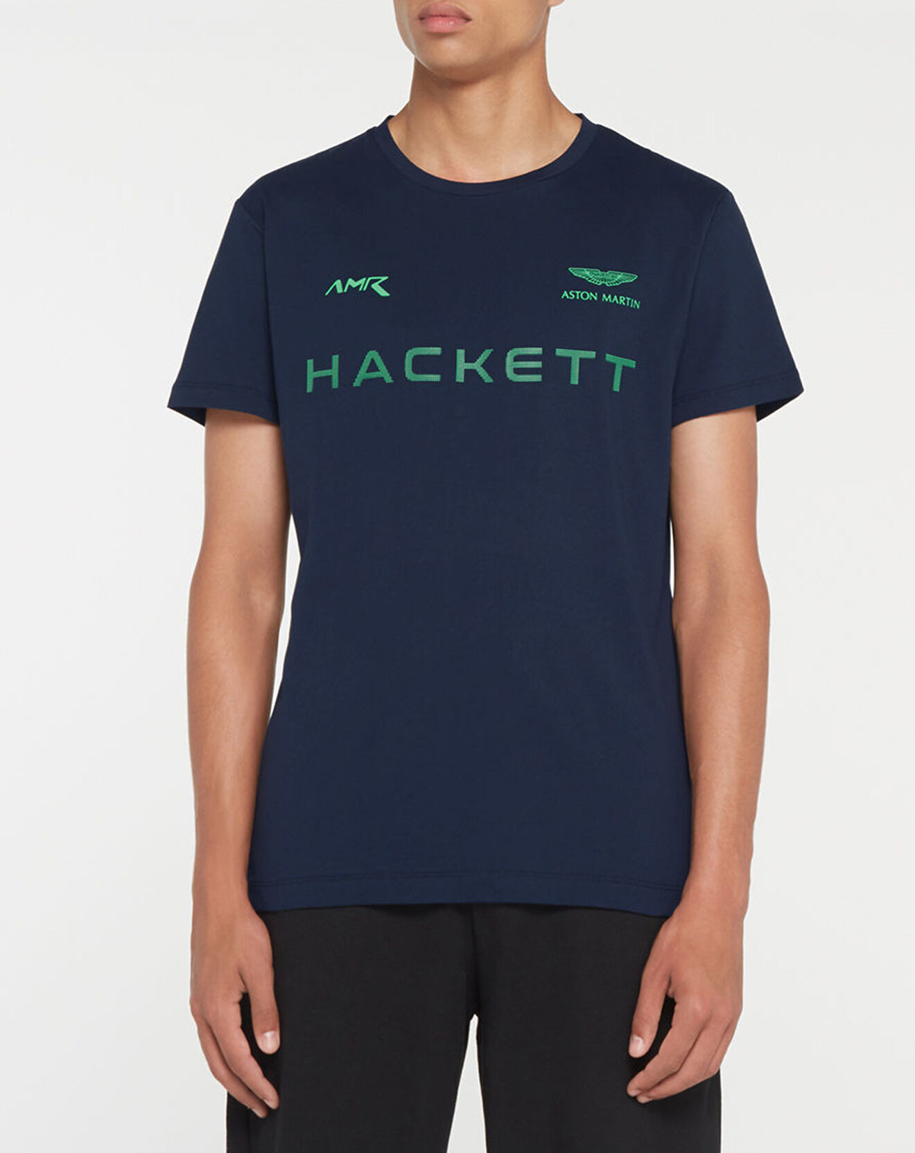 Hackett London T-Shirt Fluo Aston Martin Racing bleu marine