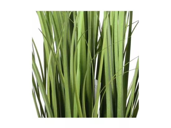 Graminées et plumeaux artificiels pot en corde hauteur 80 cm