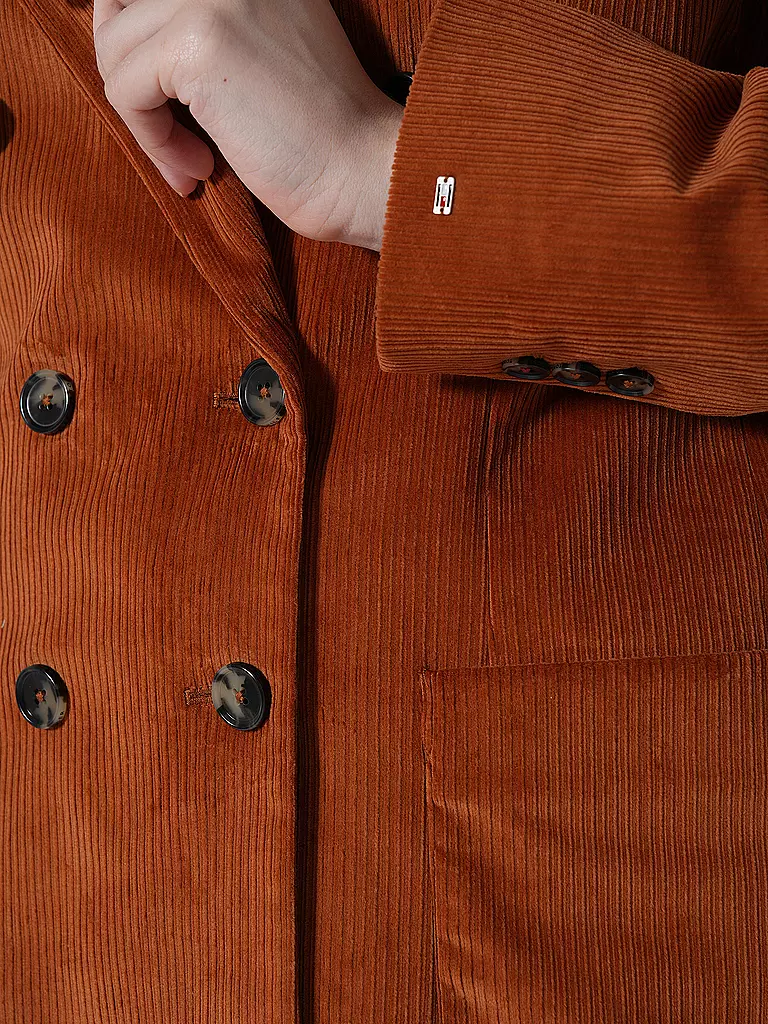 TOMMY HILFIGER Cord Blazer Relaxed Fit orange