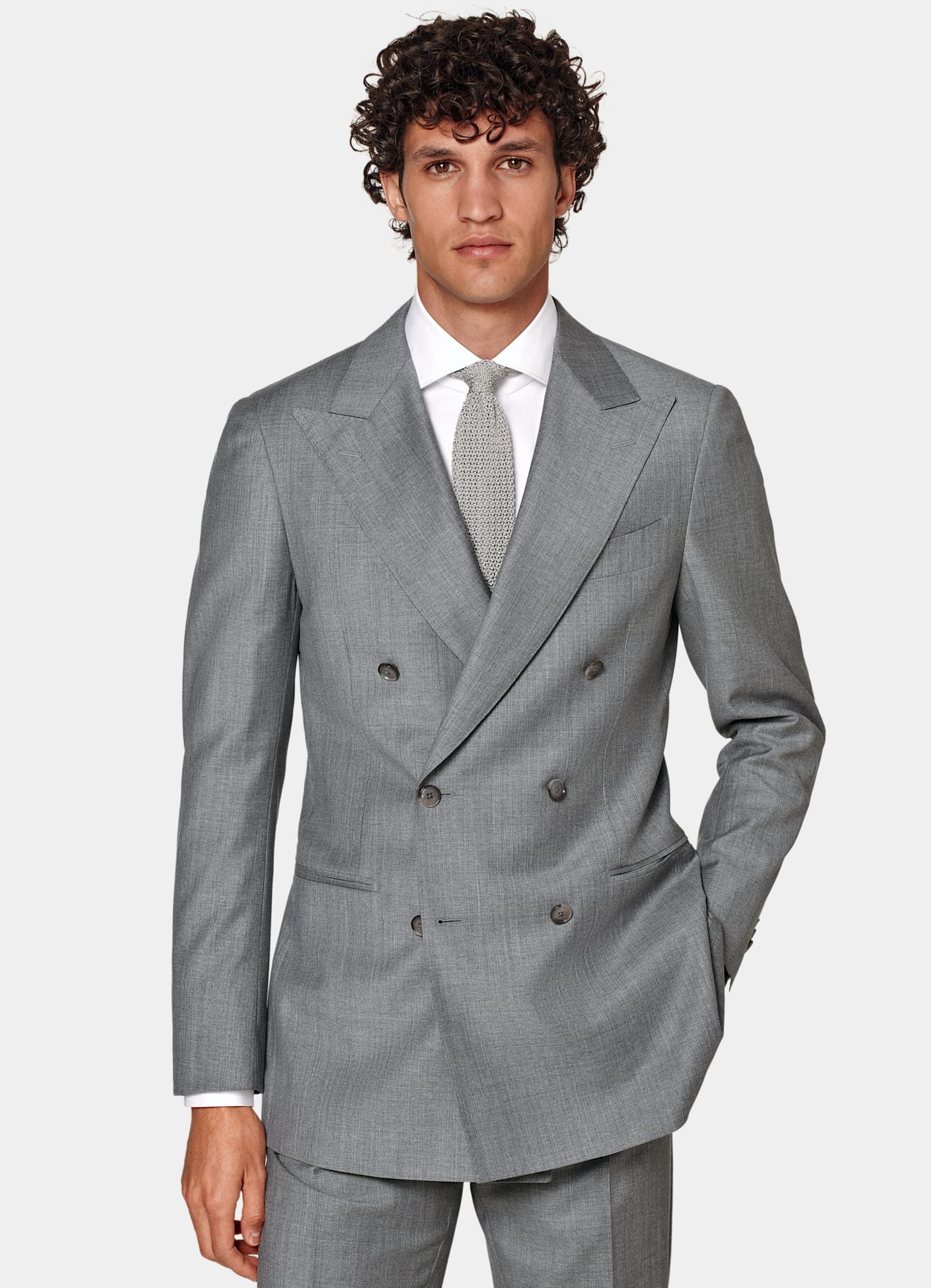 Costume Perennial Havana coupe Tailored gris clair