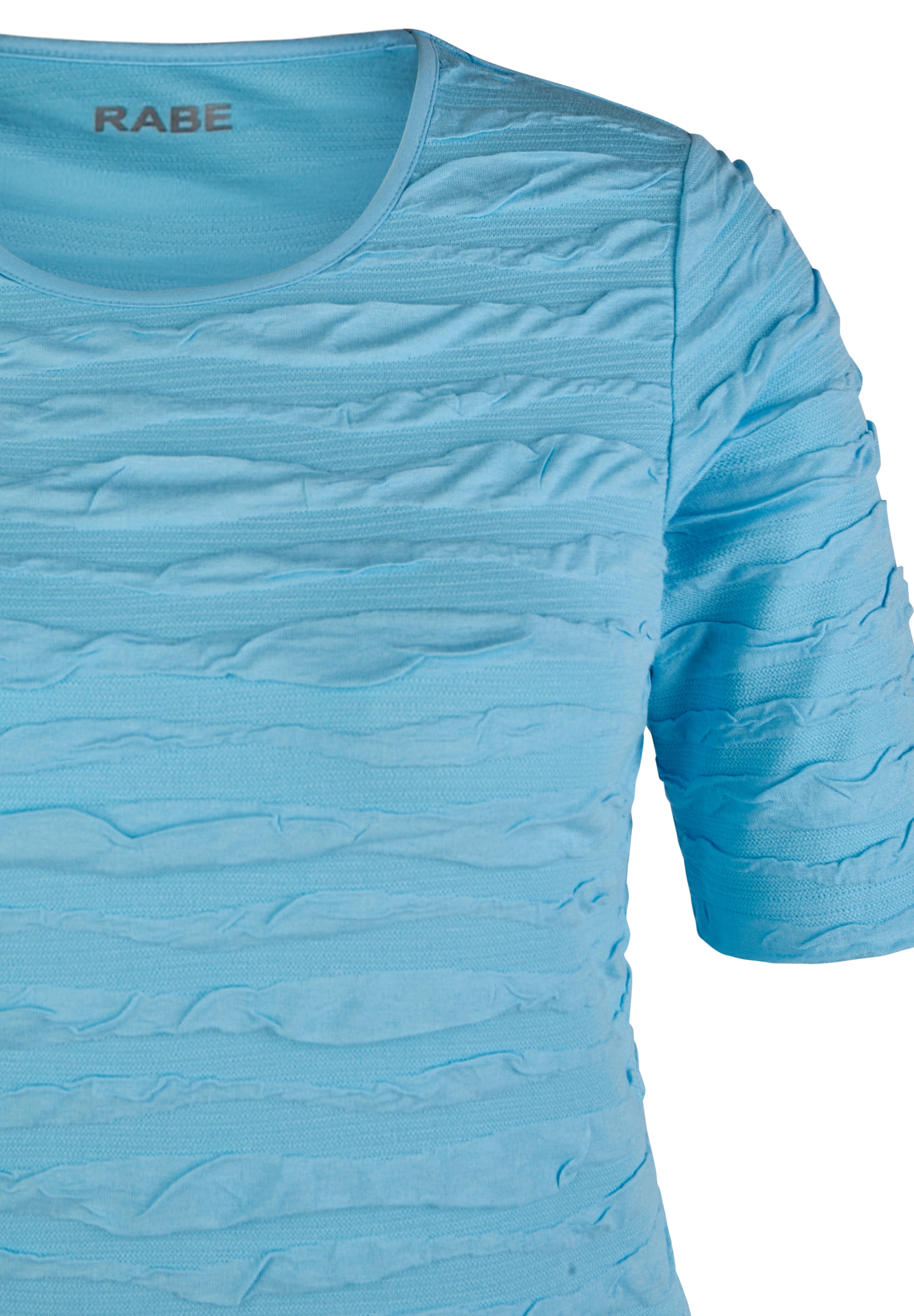 Rabe Rundhalsshirt , im Crincle-Look