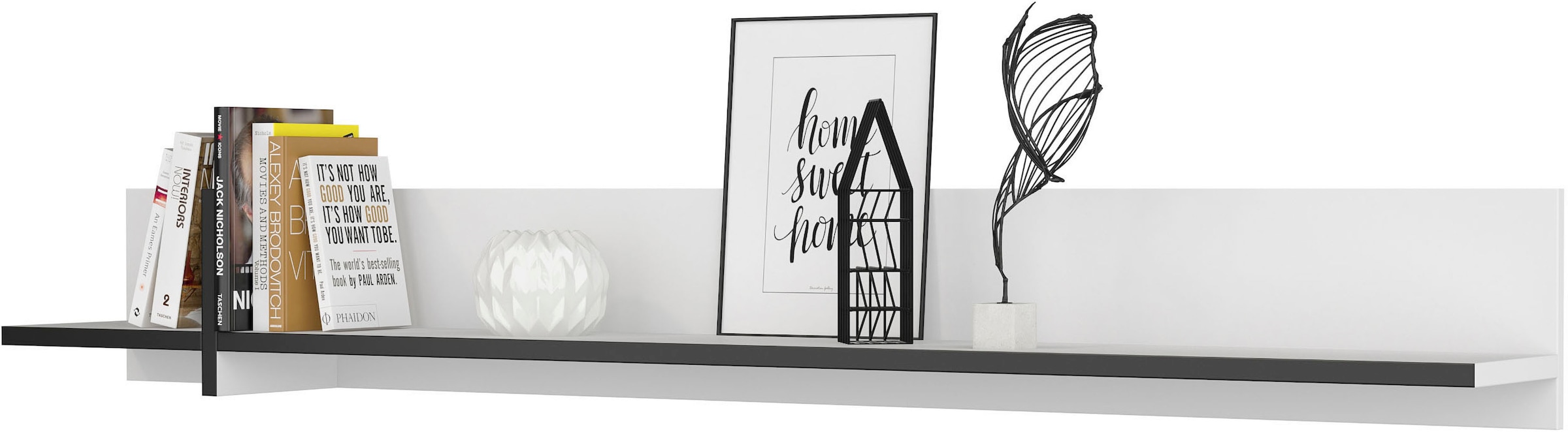 INOSIGN Wandboard »Cross,Breite 180 cm, moderne Wandregal« Hängeregal mit viel Stauraum