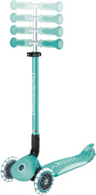 Globber Go-Up Deluxe Lights 3-hjuls Sparkesykkel, Dark Mint