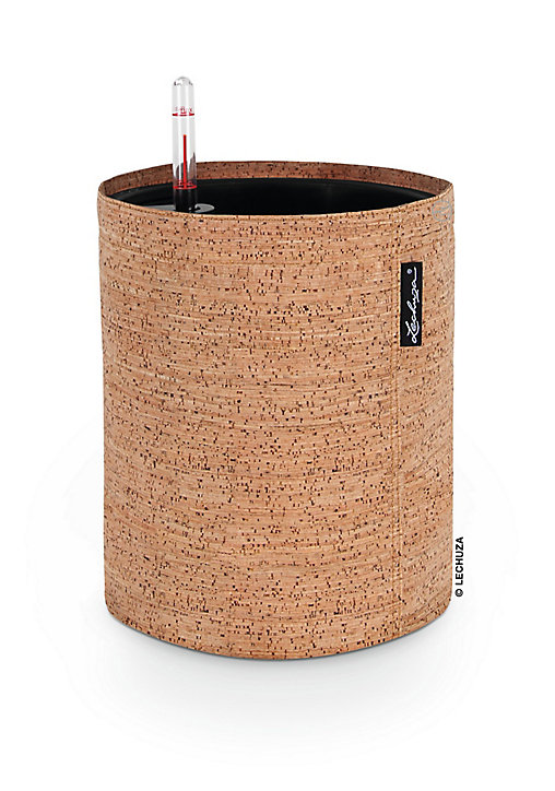 Pot rond Lechuza Trend Cover liège beige clair Ø23 × h.26,5 cm