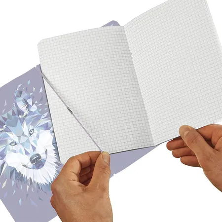 Herlitz Notizheft Wild Animals - Wolf, flexibel, A5, gepunktet, 40 Blatt, PP