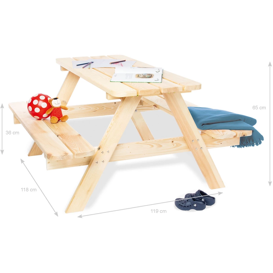 Pinolino Kindersitzgarnitur Nicki für 4 Maxi, natur