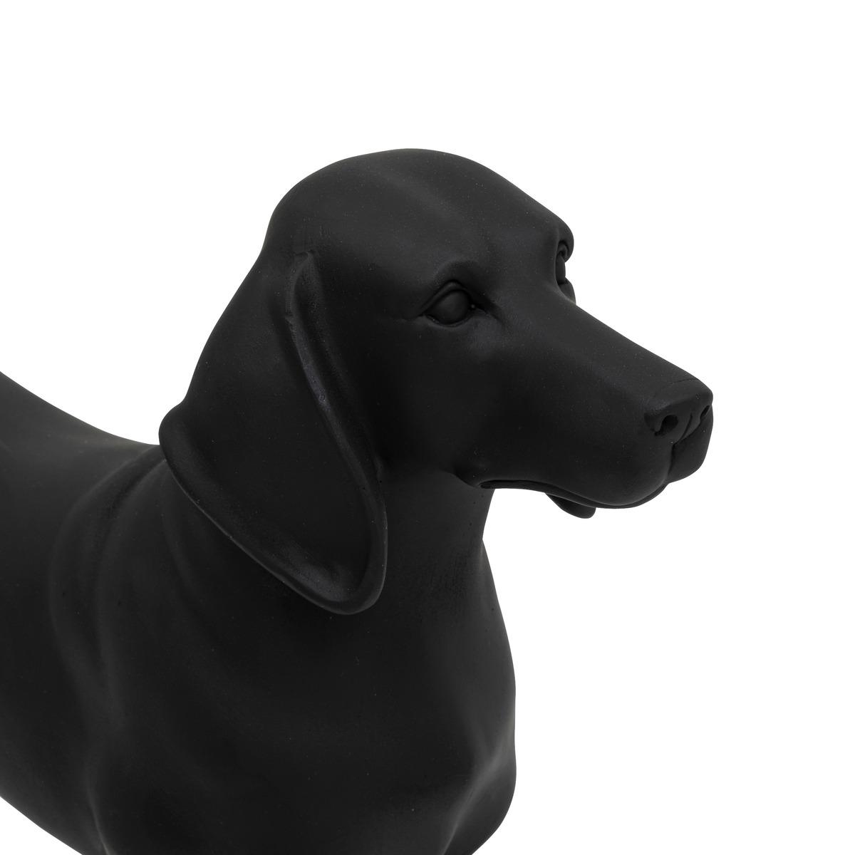 CHIEN RESINE BE VINTAGE NOIR L.40CM