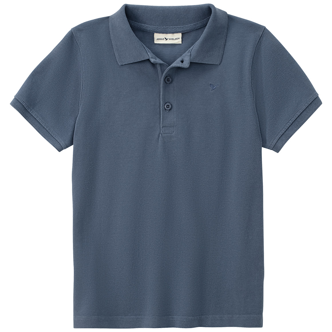 Jonas Nielsen Jungen Poloshirt in Pique-Struktur blau