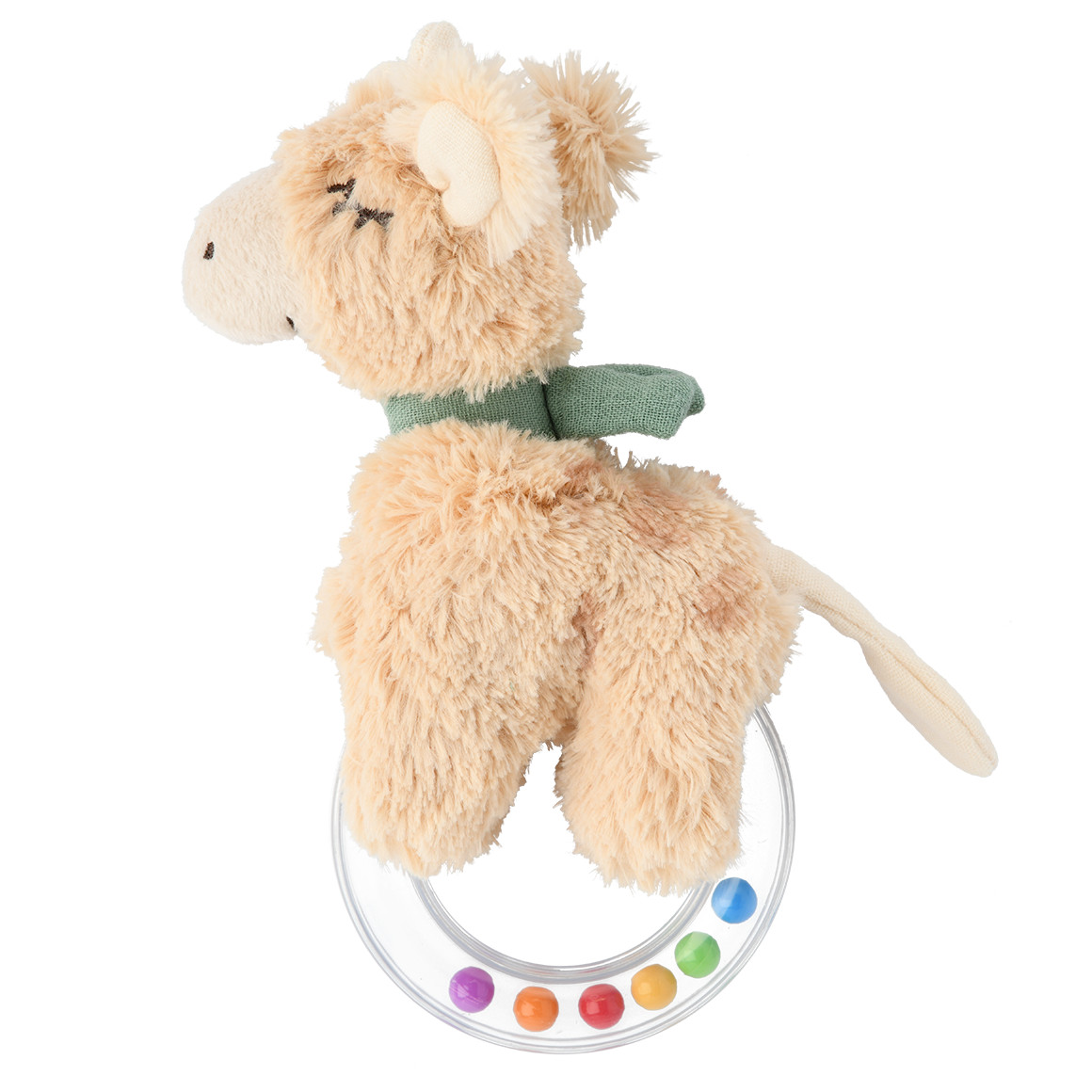 Topomini Baby Rassel-Greifling im Giraffen-Design puder