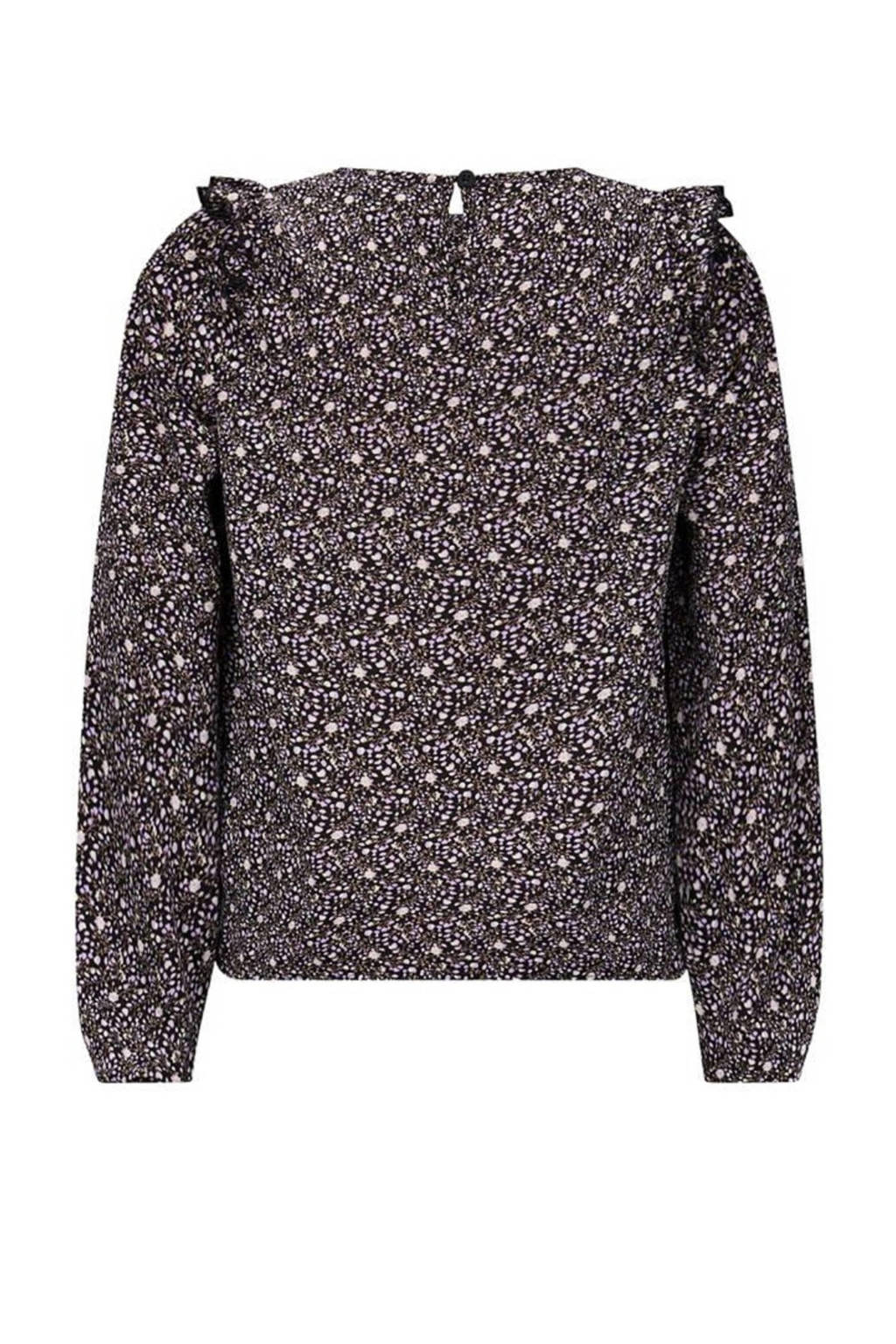 Retour Jeans gebloemdetop Fajah zwart/beige