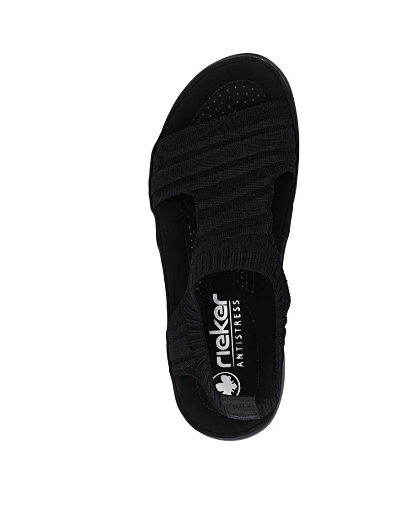 Rieker dame sandal - sort
