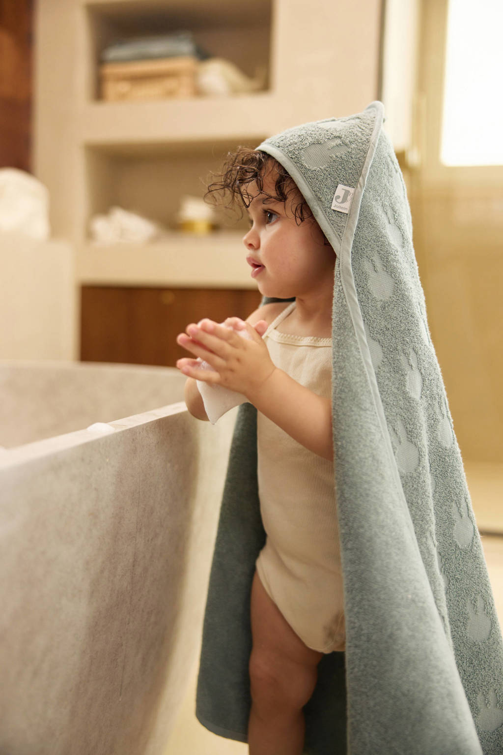 badstof badcape Miffy Jaquard Sea Green