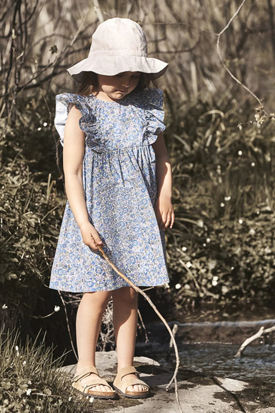 Huttelihut Dress In Liberty Fabric may field