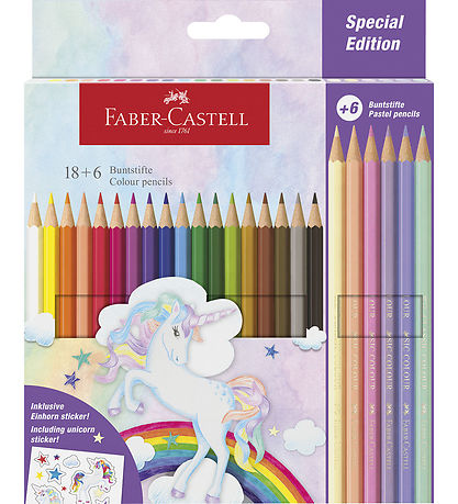Faber-Castell Buntstifte - 24 st. Unicorn Pastel