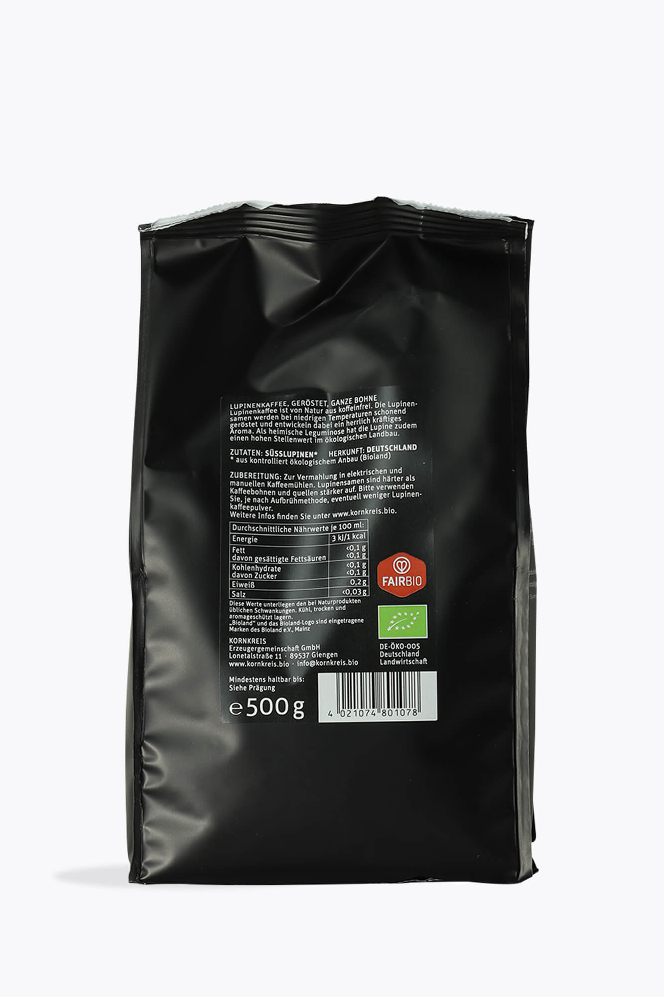 Kornkreis Café Pino Lupinenkaffee Bio 500g ganze Bohne