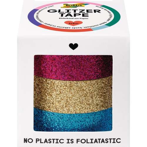 folia® Glitzer-Tape Klebeband-Set