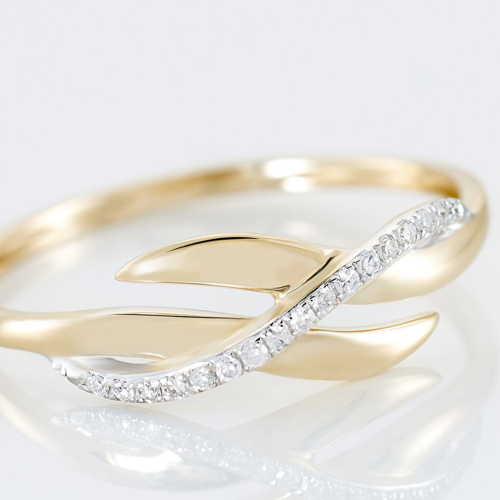 Bague Ester Or Jaune Diamant