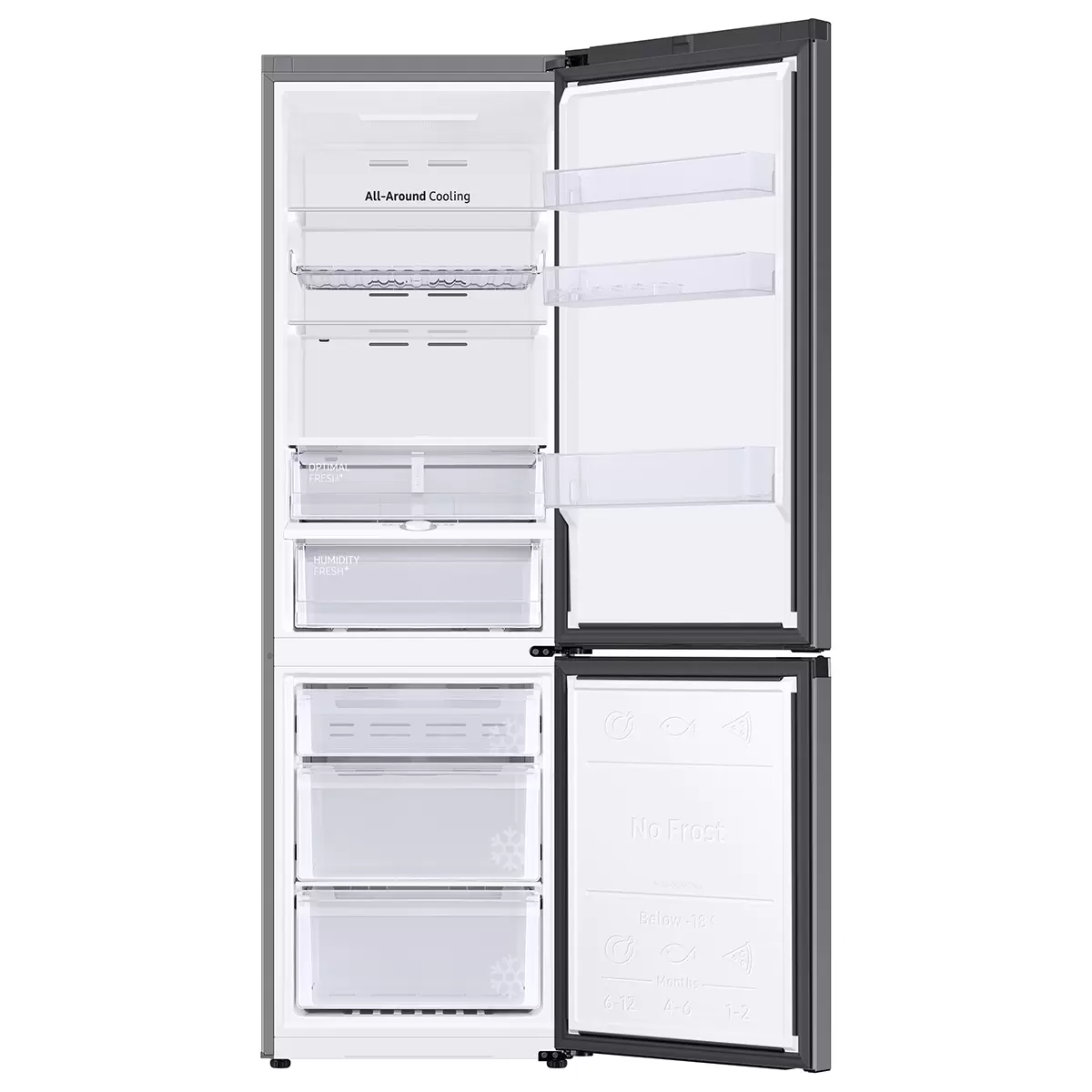 Samsung Kühl-Gefrierkombi RB36T605CB1/WS Anthrazit