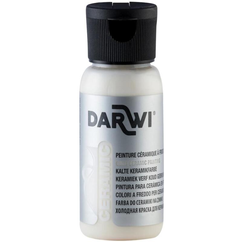 DARWI Flacon de 50 ml de Medium pour Peinture sur Céramique à Froid - Transparent