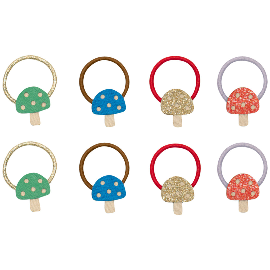 mimi & lula haarelastiekjes toadstool mini - multi - 8st