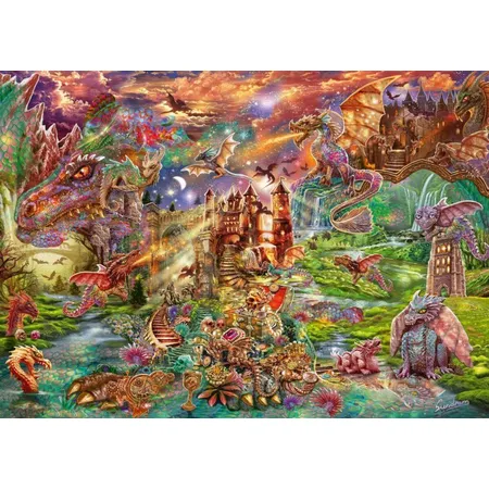 Schmidt Spiele Puzzle - Der Schatz der Drachen 2000 Teile