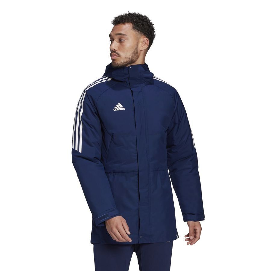 adidas Veste Condivo 22 Stadium Parka - Bleu/Blanc