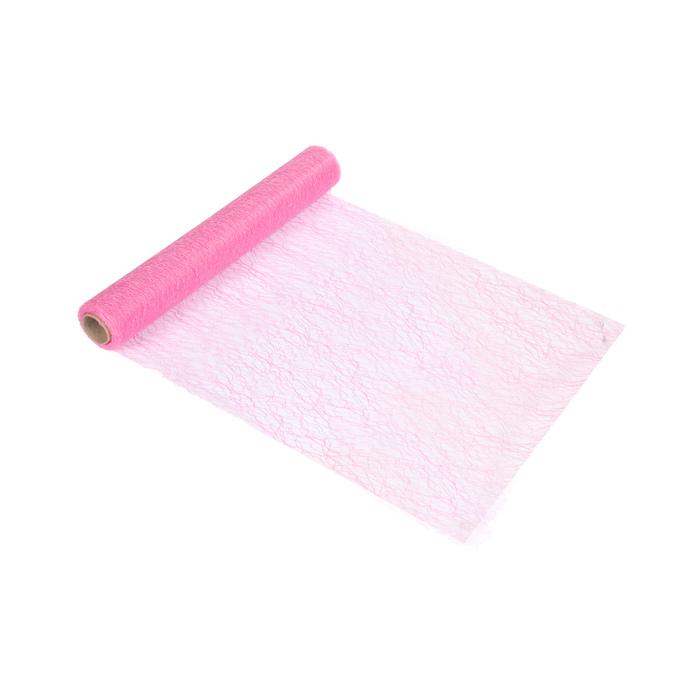 CHEMIN TABLE MAILLE 30CMX5M ROSE