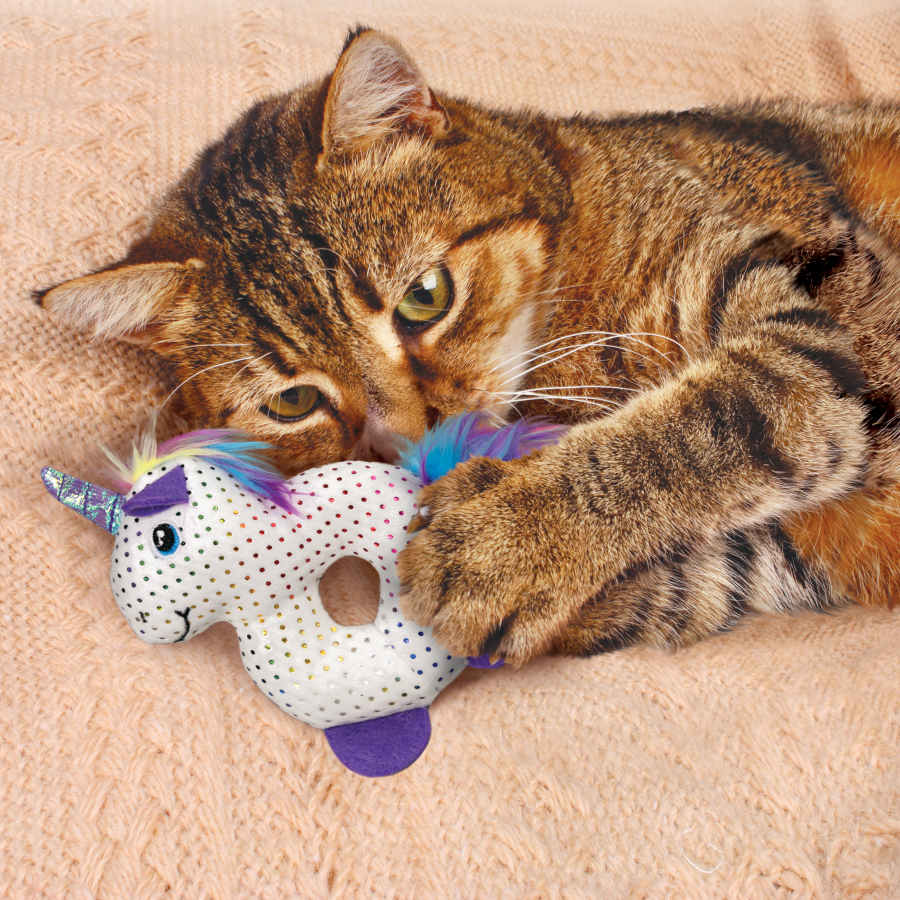 Unicórnio de Pelúcia Kong Enchanted Characters para Gatos