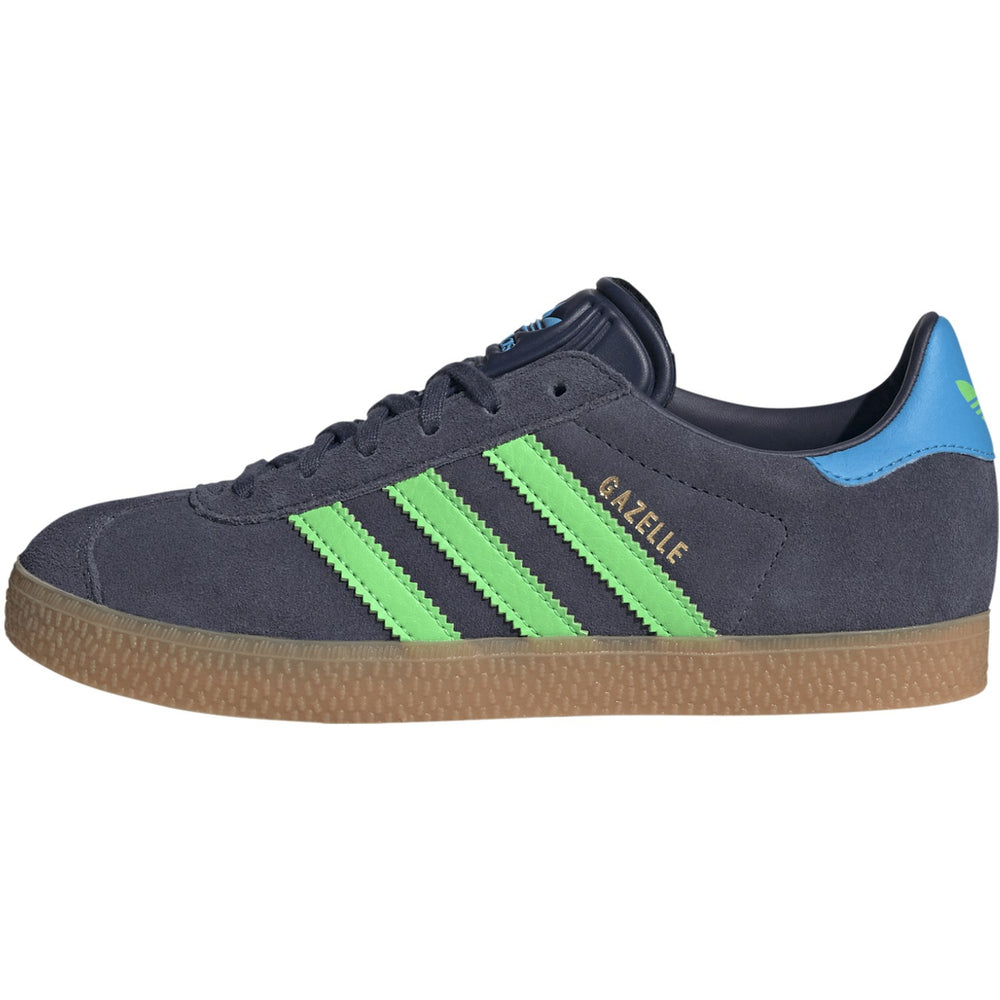 Køb adidas Originals Shadow Navy/Screaming Green/Lucid Aquamarine Gazelle J Sneakers
