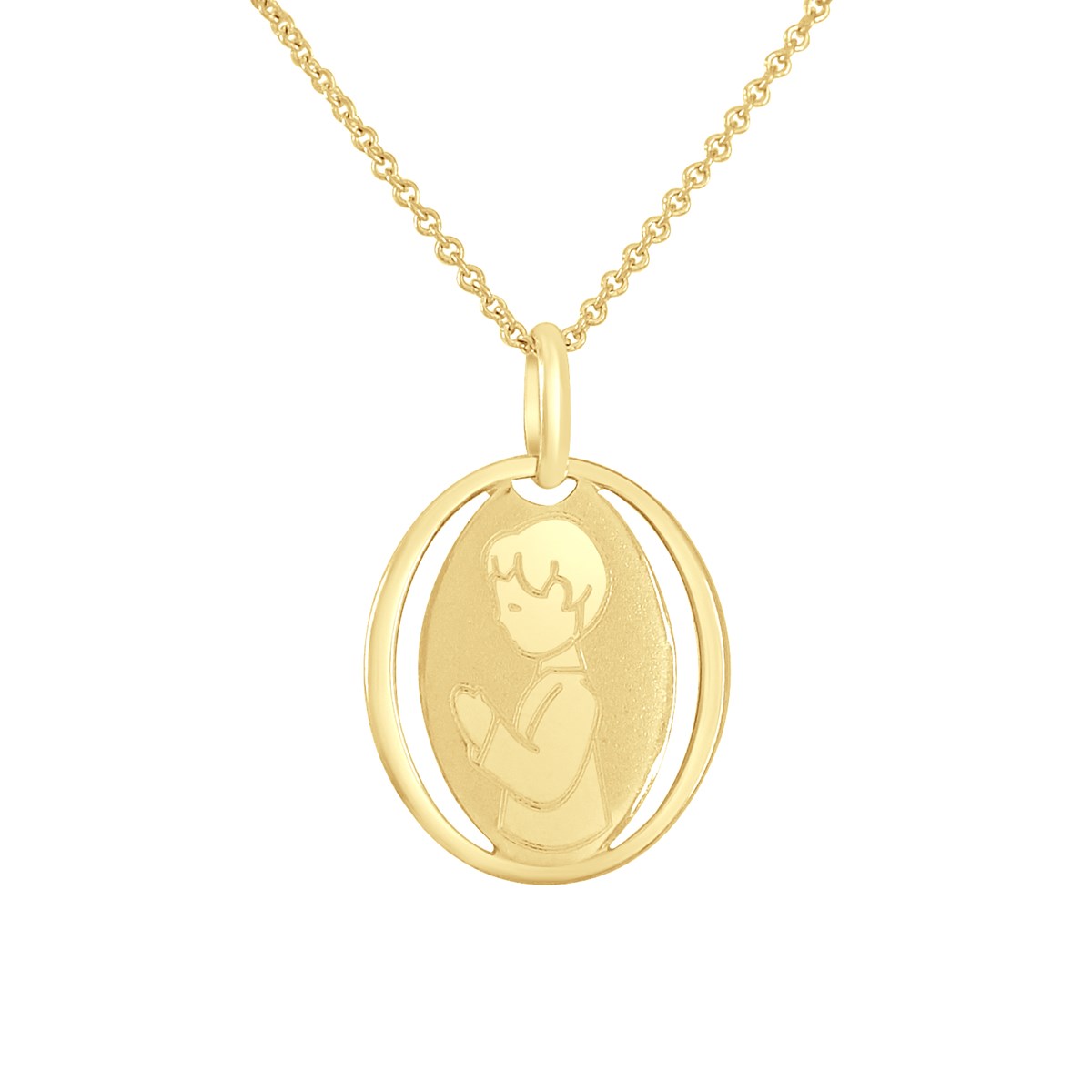 Pendentif GARÇON - Or Jaune