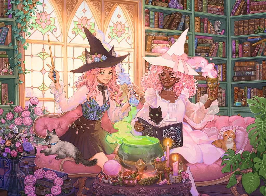 Ravensburger - PuslespilEnchanting Library 200 brikker