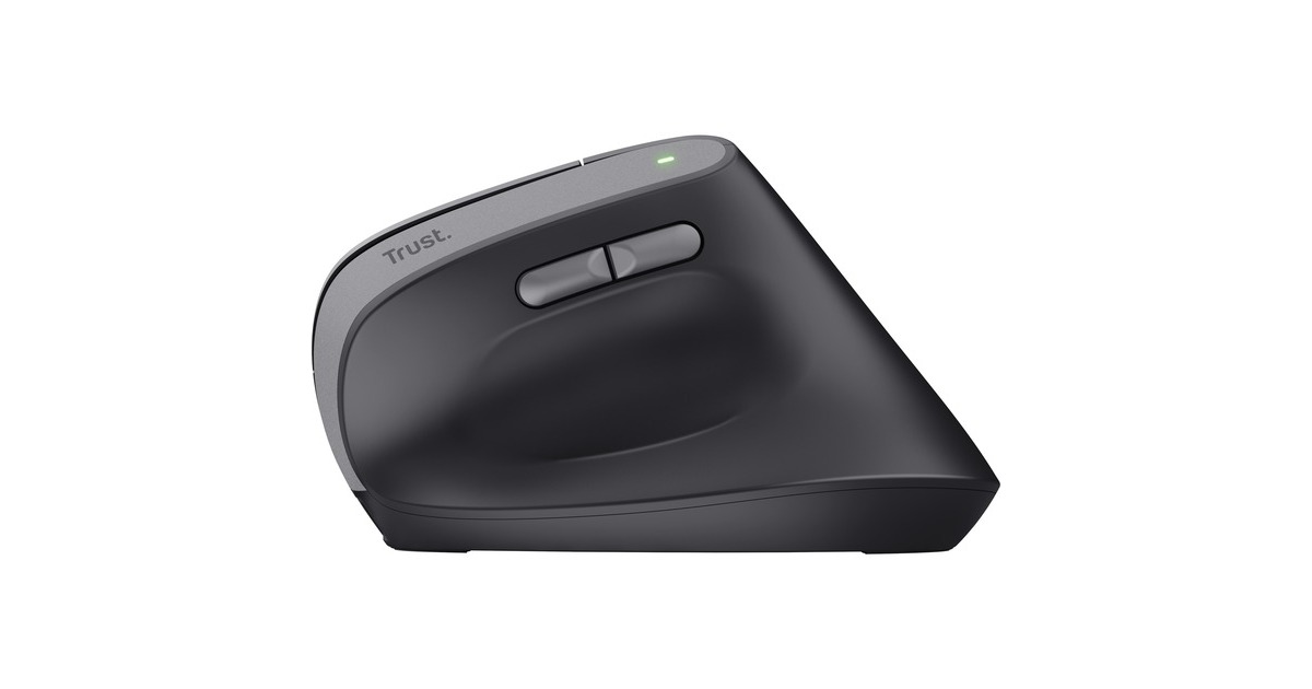 TrustBayo II Ergonomische draadloze muis  (Zwart, 800 dpi - 2.400 dpi)